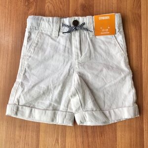Gymboree White Toddler Linen Shorts NWT